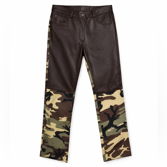 Pants - Custom Leather Canvas Army Pant
